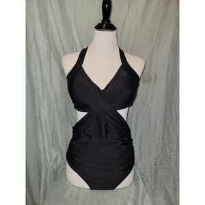 NWOT Black Women's Swimsuit one piece large